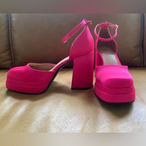 Wild Fable Pink Platform Heels Size 8